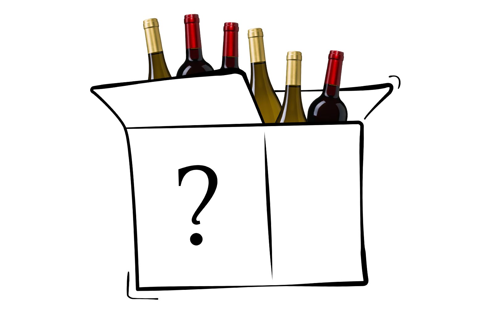 Verrassingspakket 1 31010 verrassingspakket doos 6fl wit rood