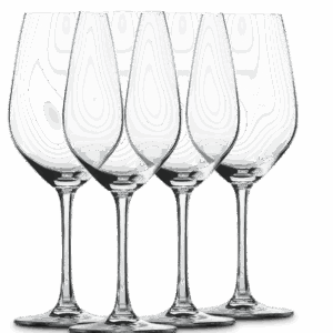 Kristallen witte wijnglazen