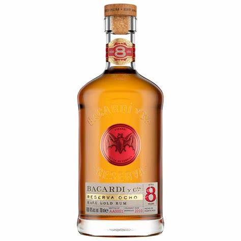 bacardi 8 years reserva ocho 700ml 13800