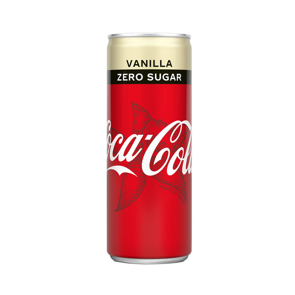 Coca Cola Zero Vanille Tray 1 coca cola vanille zero 250 ml tray 24 blikjes 9447