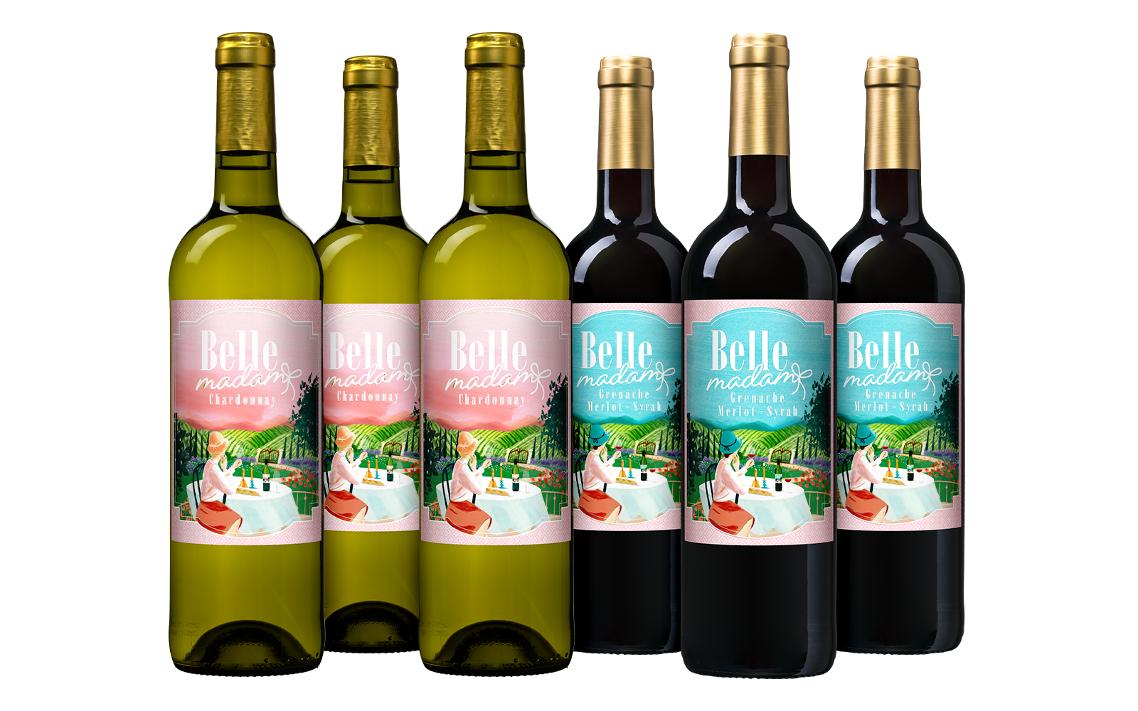 Belle Madam Chardonnay & Rouge Pakket 1 k201855 belle madam