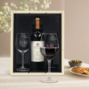 Wijnpakket met glas - Salentein Malbec (Gegraveerde glazen)
