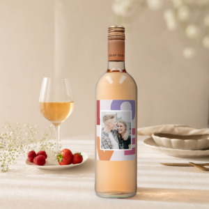 Wijn met bedrukt etiket - Oude Kaap - Rosé