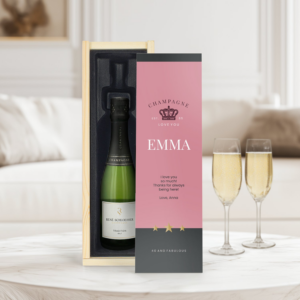 Champagne in bedrukte kist - René Schloesser (375ml)