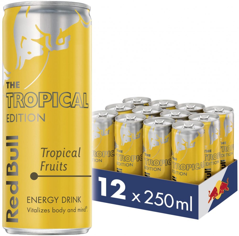red bull energy drink tropical 12 tray 9262